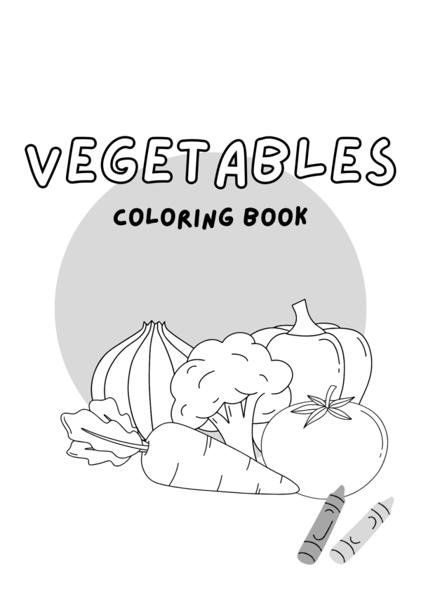 Vegetables Coloring Book (20 Pages) – Fun, Educational & Creative! 🌿🎨 - Image 2